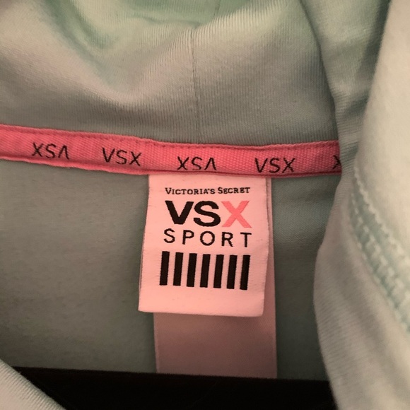 VS athletic mint green mock neck sweatshirt - Picture 4 of 7